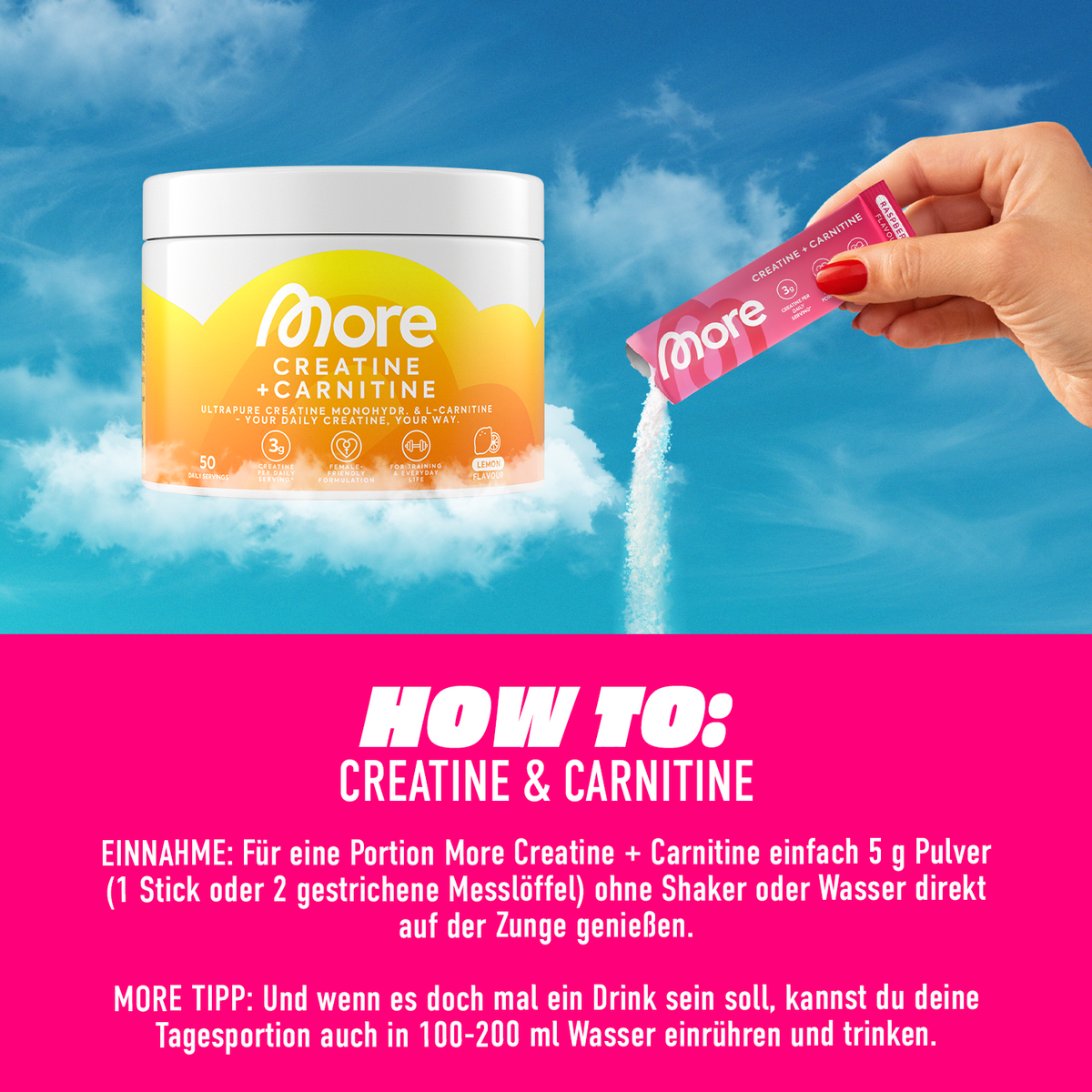 Creatine + Carnitine Sticks