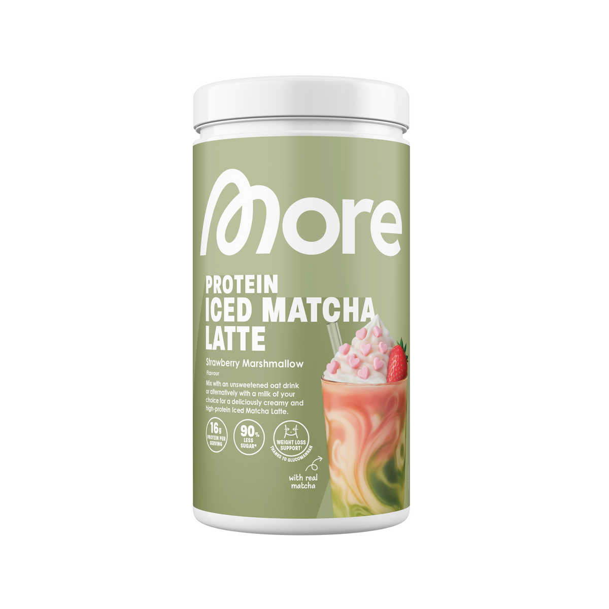 More Protein Iced Matcha Latte