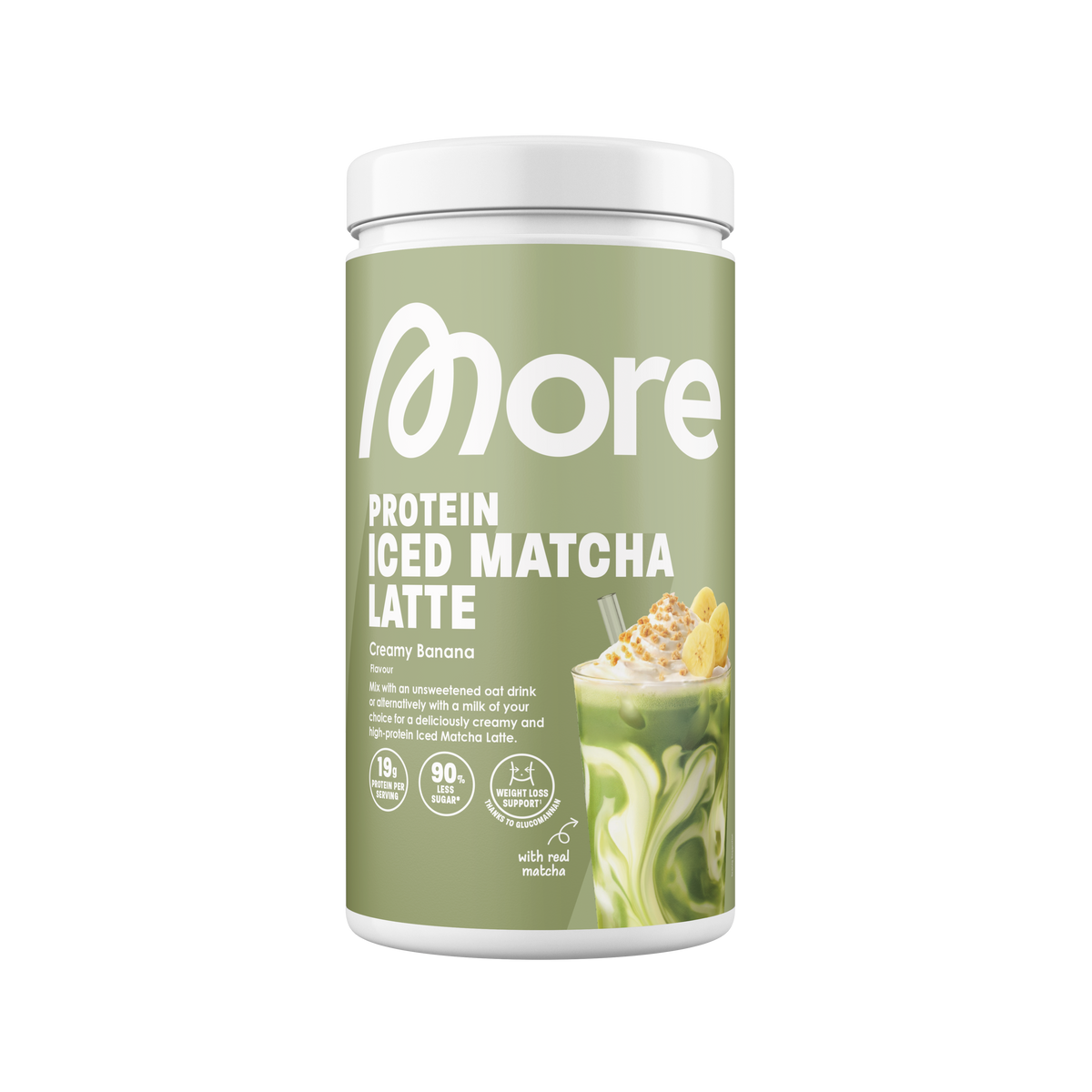 More Protein Iced Matcha Latte