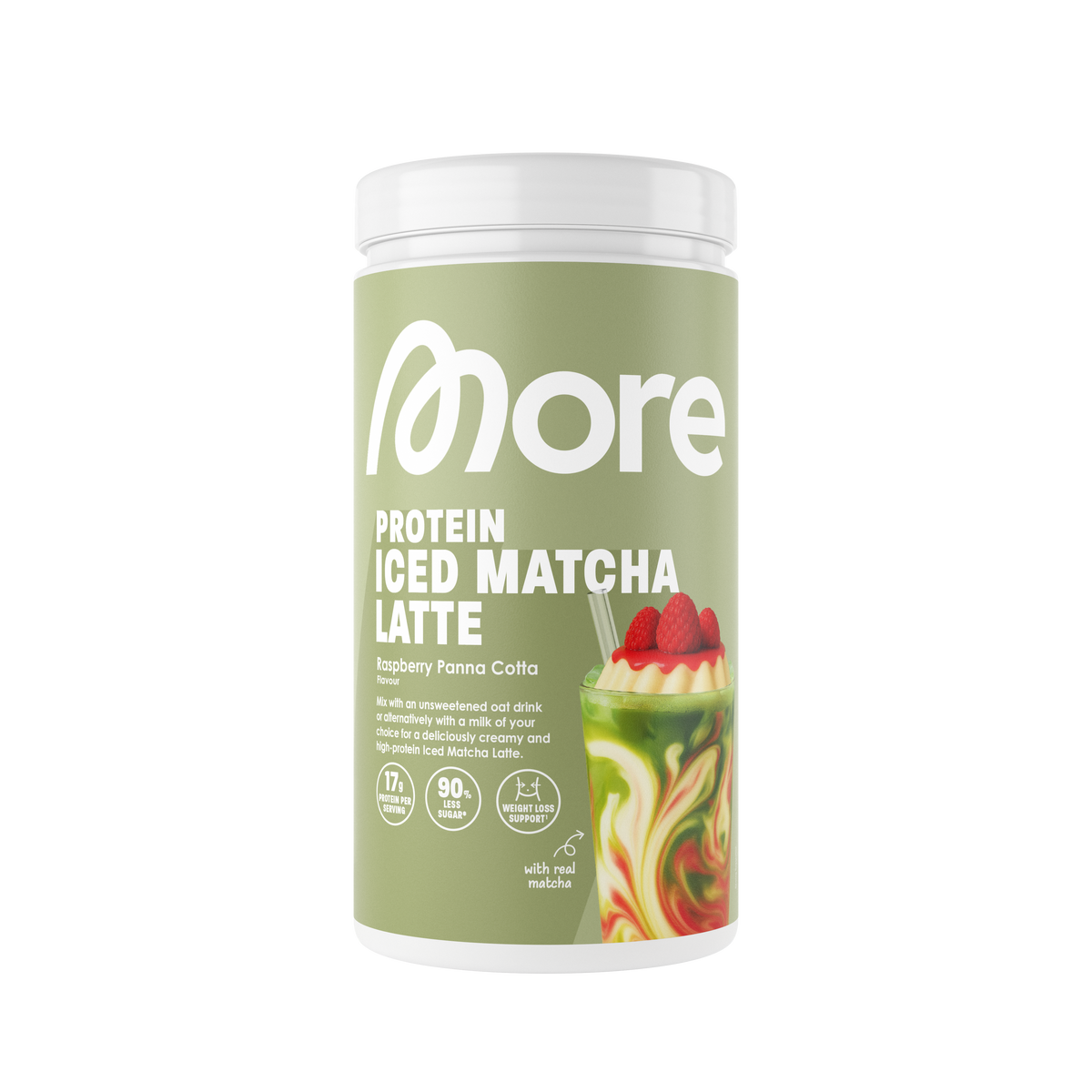 More Protein Iced Matcha Latte