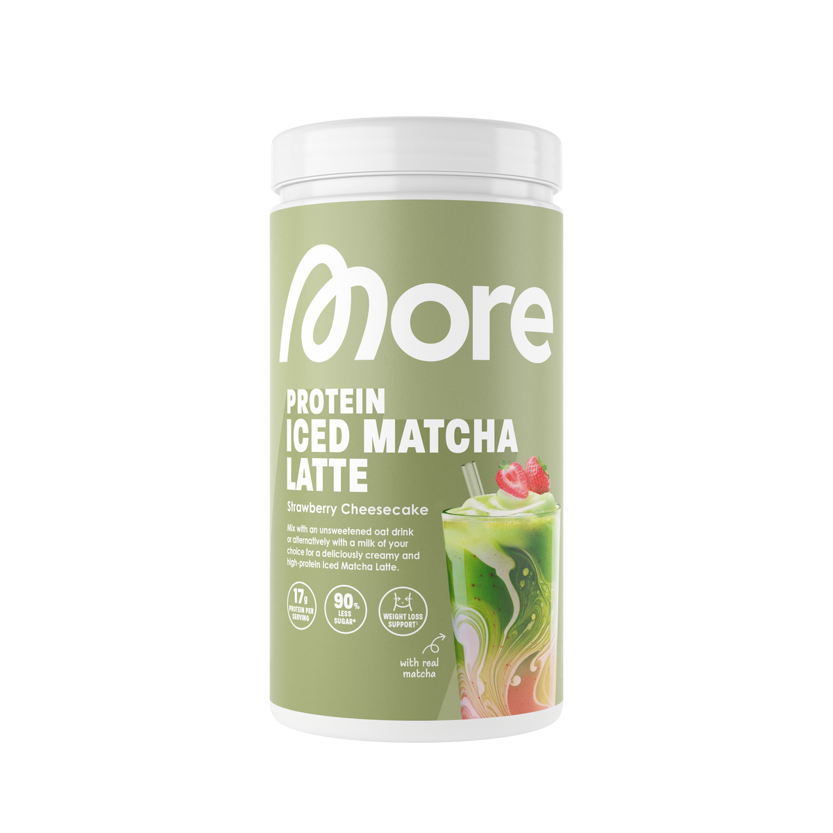 More Protein Iced Matcha Latte