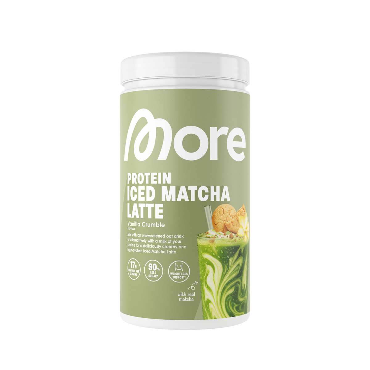 More Protein Iced Matcha Latte