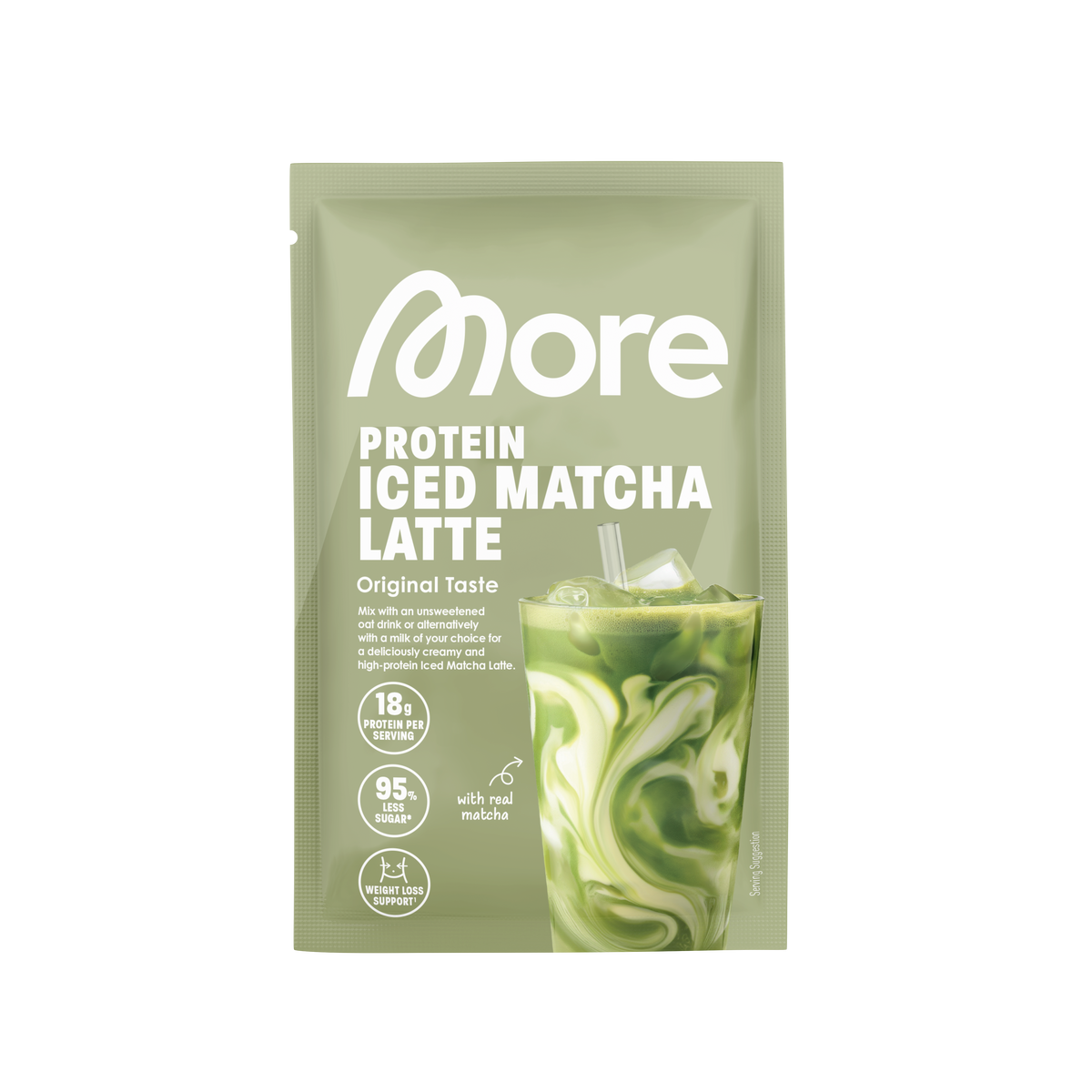 More Protein Iced Matcha Latte
