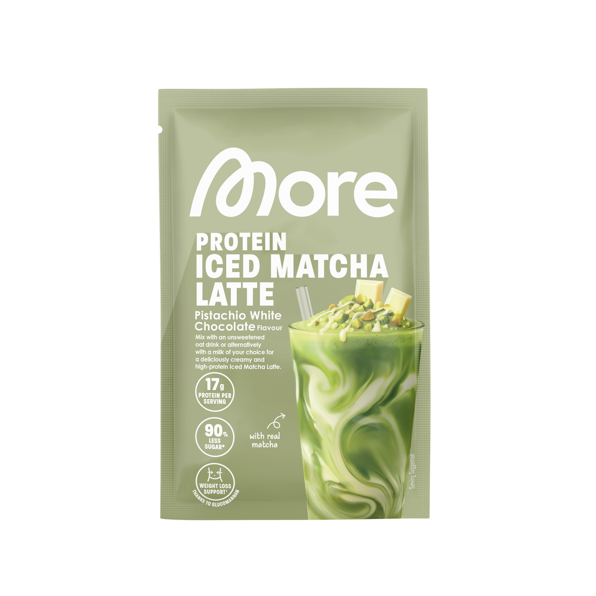 More Protein Iced Matcha Latte