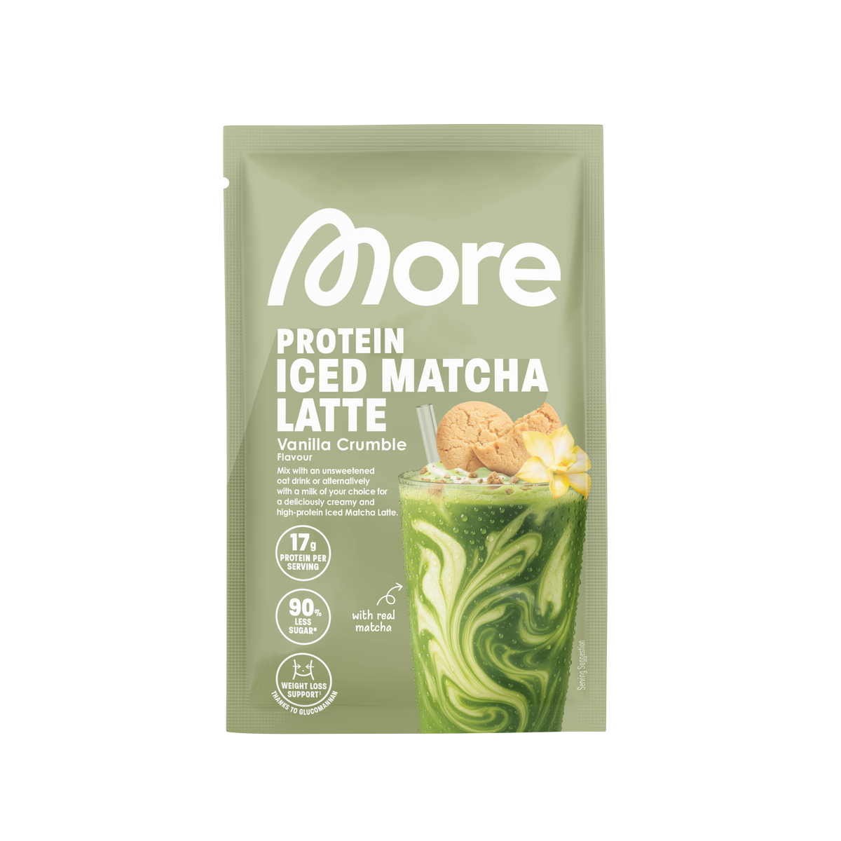 More Protein Iced Matcha Latte